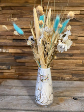 Afbeelding in Gallery-weergave laden, Fidrio vaas small met droogboeket 'blauwe tinten'