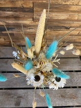 Afbeelding in Gallery-weergave laden, Fidrio vaas small met droogboeket 'blauwe tinten'