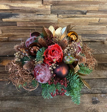 Afbeelding in Gallery-weergave laden, Fidrio vaas met rood en brons