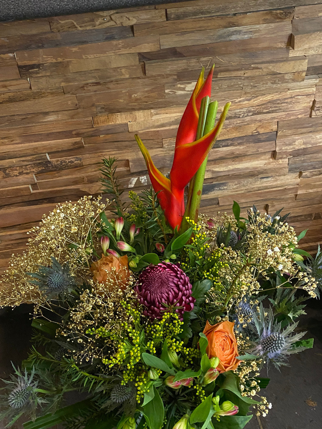 Kerst Veldboeket met rozen