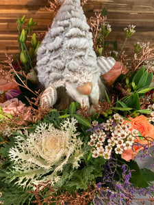 kerstboeket met knuffel