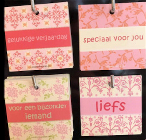 Rozenbox wit met roze rozen 3st