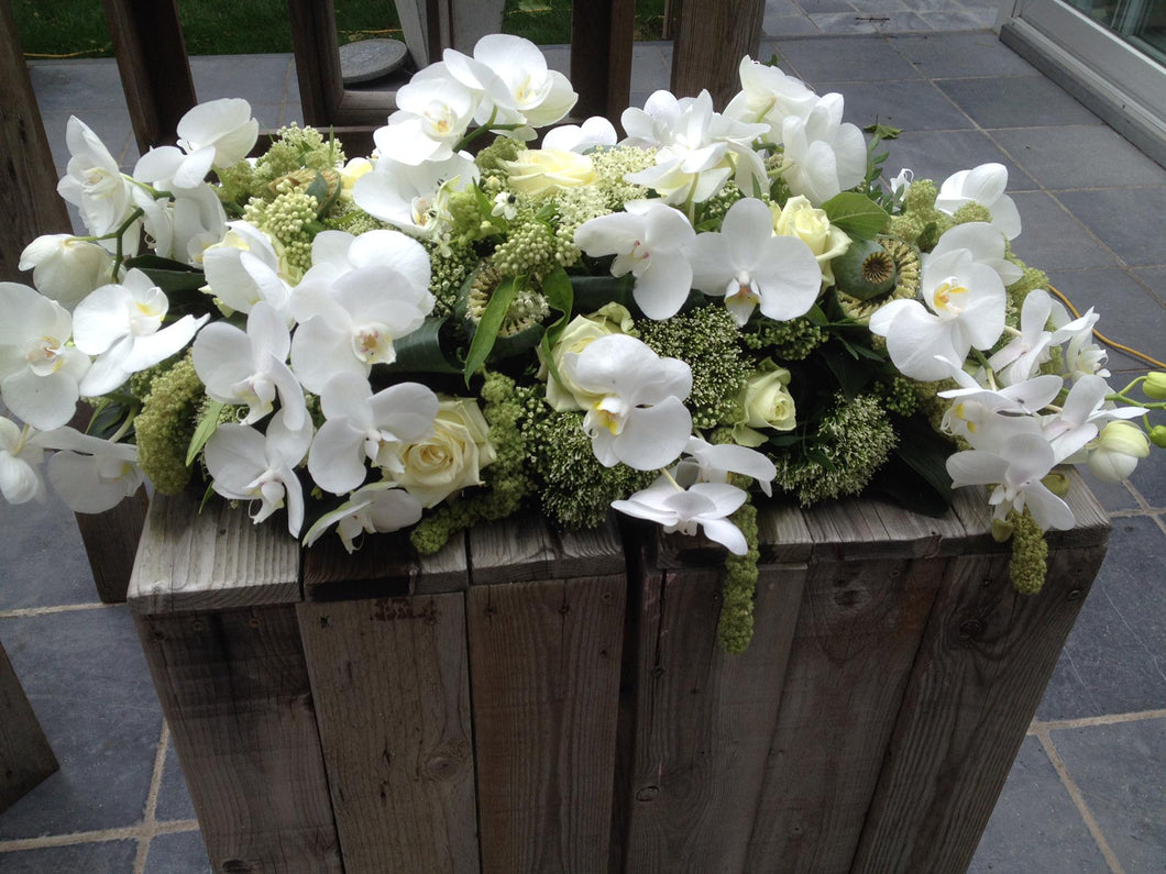Rouwwerk - Wit Orchidee